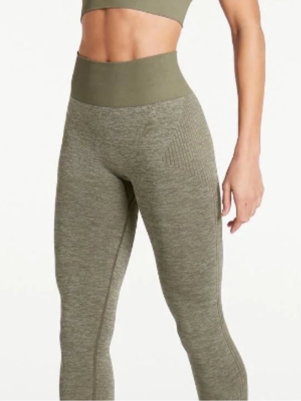 ADAPT Seamless Leggings from Pursue Fitness in Muted Olive